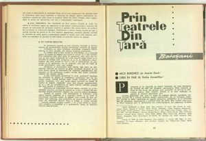 O artă majoră: Teatrul de păpuşi, revista Teatrul nr. 9/1962