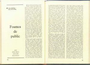 Foamea de public, Revista Teatrul nr. 12/1980