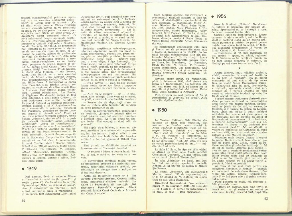 Jurnal de critic (1944 - 1981), Revista Teatrul nr. 1/1982