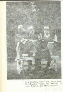 A douasprezecea – imagine din spectacolul A douăsprezecea noapte, Teatrul Naţional 'Lucian Blaga' - Cluj-Napoca – 14.01.1975, sursa foto: Revista Teatrul nr. 2/1975, pp. 63-65