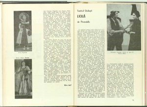 Mira Iosif, Cronica dramatică : "Trei fraţi gemeni veneţieni" de A. Matiuzzi, zis Collalto (Teatrul Naţional "I. L. Caragiale)" în revista Teatrul nr. 6/1973