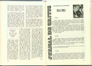 Jurnal de critic (1944-1984), Revista Teatrul nr. 1/1984