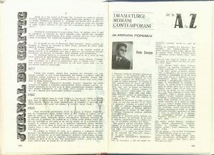 Jurnal de critic (1944-1985), Revista Teatrul nr. 7,8/1985