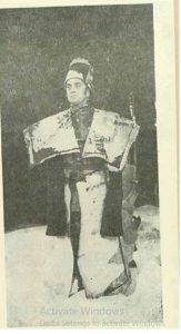 Macbeth Corneliu Revent – imagine din spectacolul Macbeth Teatrul, 'Toma Caragiu' - Ploieşti – 28.03.1976, sursa foto: Revista Teatrul nr. 8/1976, p. 11