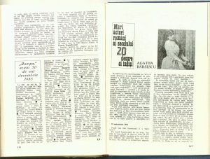 Mari actori români ai secolului 20 despre ei înşişi: Agatha Bârsescu, Revista Teatrul nr. 11,12/1985