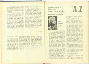 Mari actori români ai secolului 20 despre ei înşişi: George Vraca, Revista Teatrul nr. 1/1986