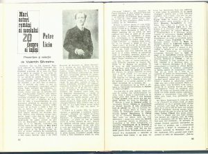 Mari actori români ai secolului 20 despre ei înşişi: Petre Liciu, Revista Teatrul nr. 2/1986