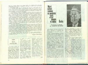 Mari actori români ai secolului 20 despre ei înşişi: Birlic, Revista Teatrul nr. 3/1986