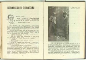 De la cupletistul Sandy-Huşi la artistul emerit Alexandru Giugaru, Revista Teatrul nr. 8/1959