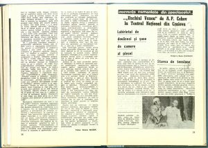 Starea de tensiune (...„Unchiul Vanea” de A. P. Cehov la Teatrul Naţional din Craiova), Revista Teatrul nr. 9/1989