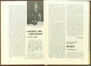 Mira Iosif, Cronica dramatică: „Macbeth" de Shakespeare (Teatrul Municipal din Ploieşti) în Revista Teatrul nr. 5/1976, pp. 43-45