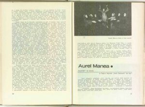 Mira Iosif, Spectacole ale tinerilor regizori: Aurel Manea - Filoctet de Sofocle la Teatrul Naţional Vasile Alecsandri din Iaşi în Revista Teatrul, Nr. 6/1969, pp. 27-29