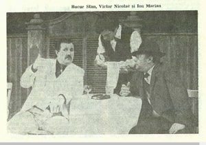 Sub clar – imagine din spectacolul Sub clar de lună, Teatrul Naţional 'Lucian Blaga' - Cluj-Napoca -30.01.1986, sursa foto: Revista Teatrul Nr. 6/1986, pp. 55-59