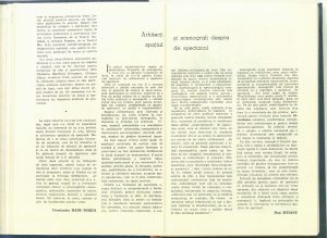 Arhitecţi şi scenografi despre spaţiul de spectacol (Nr. 5 - 1982)