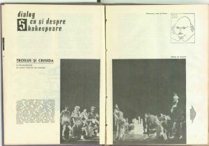 Ana Maria Narti, Dialog cu şi despre Shakespeare („Trolius şi Cresida” la Teatrul de Comedie) în revista Teatrul nr. 5/1965