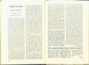 Artur Silvestru, Cartea de teatru: „Antologia piesei româneşti într-un act” de Valentin Silvestru, revista Teatrul nr. 2/1983