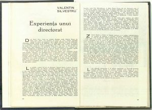 Experienţa unui directorat, Revista Teatrul nr. 1/1975