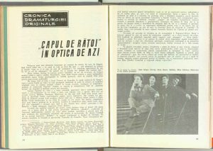 Traian Șelmaru, „Capul de răţoi” în optica de azi („Capul de răţoi” de G. Ciprian la Teatrul de Comedie) în revista Teatrul nr. 6/1966