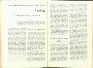 Colocviu sub măslini, Revista Teatrul nr. 8/1977