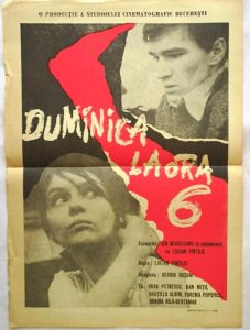 Duminica la ora 6, 1965, Lucian Pintilie, afiș România, sursă cinemagia.ro