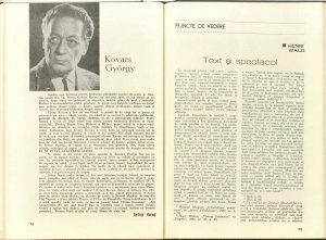 Kovacs György (revista Teatrul: Nr. 11 - 1977)