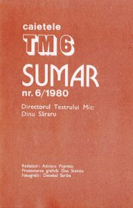 Maestrul și Margareta, Teatrul Mic București, 1980, Caietele TM. Nr.6 Teatrul Mic, București_altmarius.ning.com